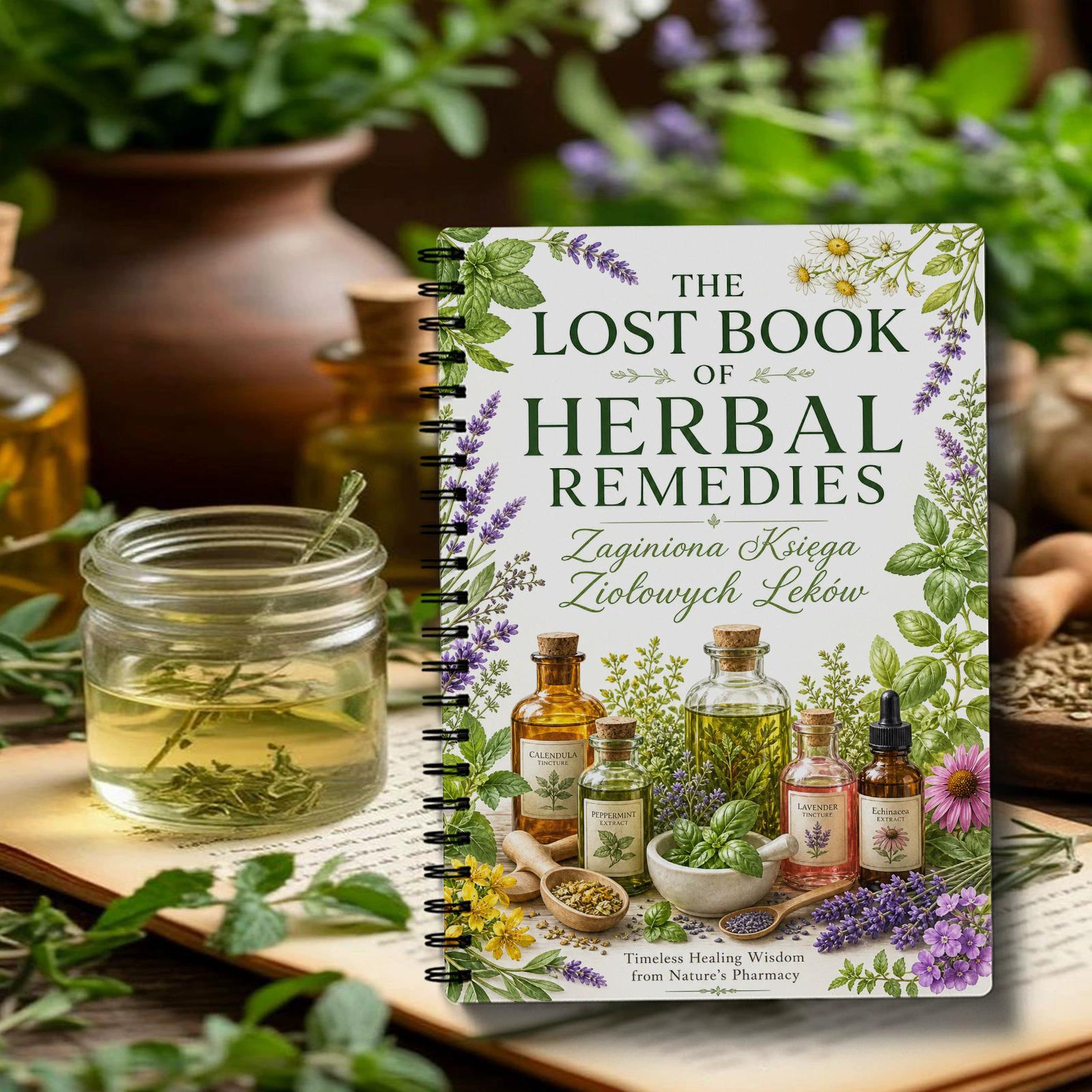 Herbal Wellness For You - สมุดบันทึกสมุนไพร ฉบับปกพลาสติก สำหรับนักสมุนไพรและบันทึกสุขภาพแบบธรรมชาติ